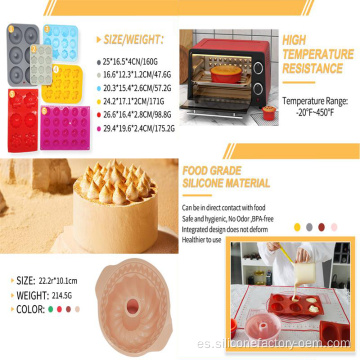 Herramientas de hornear de bricolaje de molde de pastel de silicona de cocina